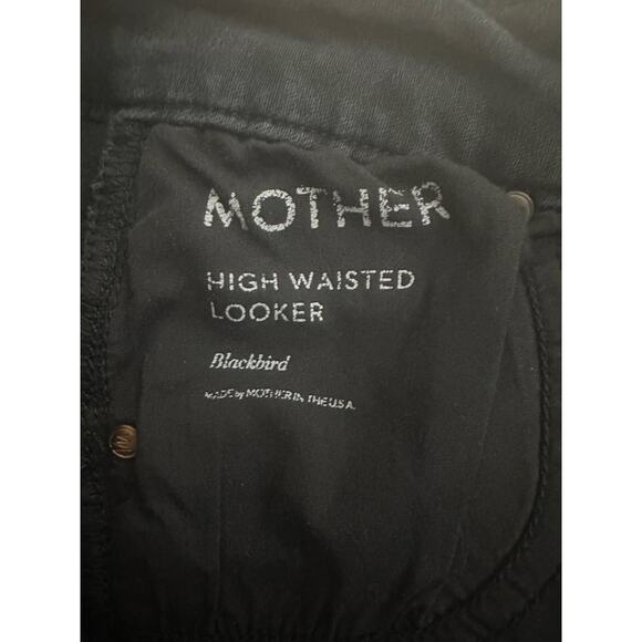 Mother High Waisted Looker Jeans in Blackbird Sz 27 Stretchy Skinny Ankle *Flaw - Picture 4 of 12
